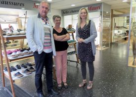 Alexandre et Esther Mauri, avec leur collaboratrice Mirzeta. ©Isidore Raposo