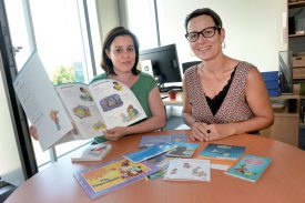 Les infirmières Nathalie Forestier (à g.) et Sylviane Delacrétaz coordonnent les prestations à la petite enfance avec un personnel soignant d’une dizaine de personnes dans le Nord vaudois et la Broye. ©Michel Duperrex