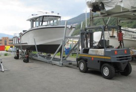 Le bateau est encore au chantier naval. Il arrivera le mois prochain à Yverdon. DR