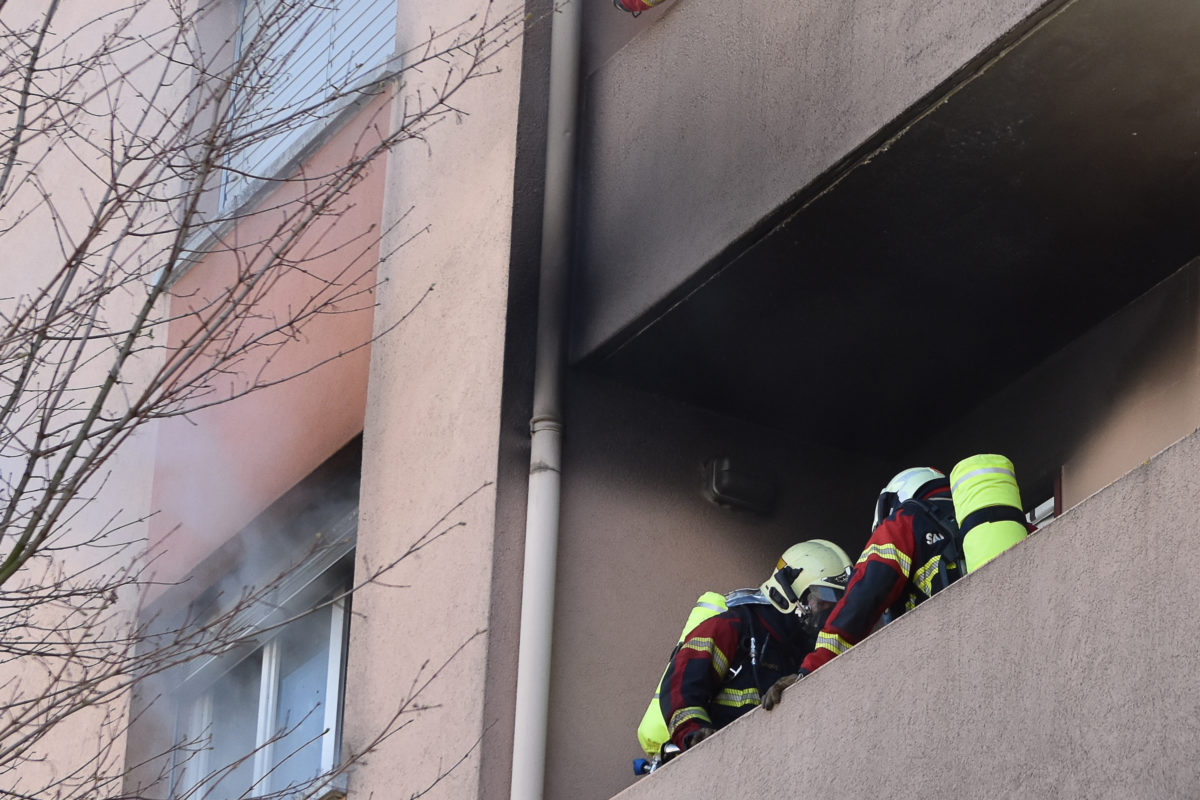 Appartement en feu