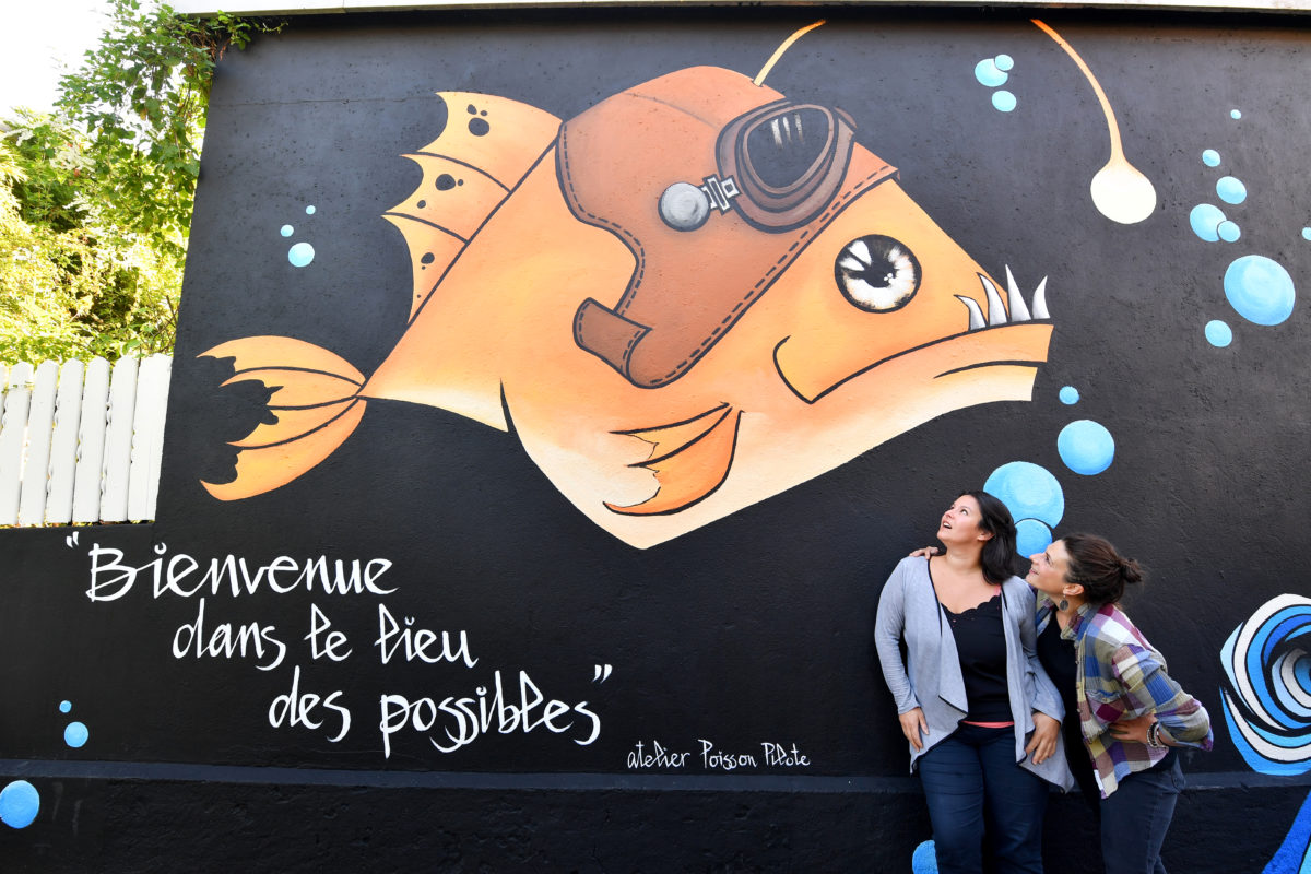 Charlotte Mareine, une artiste qui adore faire le mur