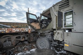 Le conducteur a dû être sorti de son véhicule par les sapeurs du SDIS de la plaine de l’Orbe. © Carole Alkabes