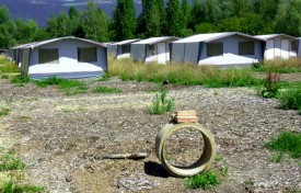 Le camping d’Expo.02, entre Thièle et Mujon.