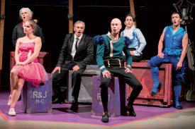 La Compagnie des ArTpenteurs a interprété «Roméo et Juliette» sur la scène du chapiteau. ©Gabriel Lado