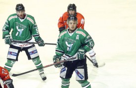 Maël Campanile (à g.) et Léonard von Allmen, lors du match aller contre Bulle. © Duvoisin -a