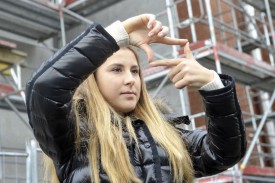 Belinda Bencic au cadrage. © Michel Duperrex