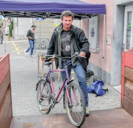 Jean-Marc Ducotterd a été le premier à donner son vélo. ©Pierre Blanchard