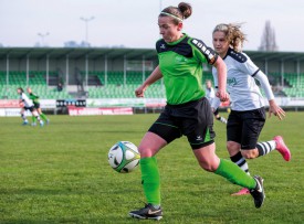 Audrey Riat (à g.) et Yverdon Féminin joueront leur avenir en LNA lors des six prochains matches. © Champi  -a