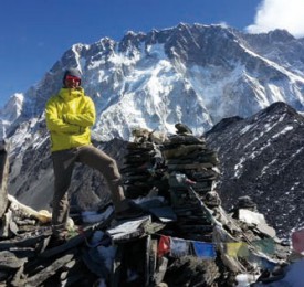 Coincé à plus de 4000 mètres d’altitude, Bastian Fleury n’avait pas réussi, hier, à rejoindre la capitale Katmandou, les chemins étant impraticables. DR