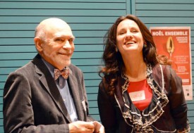 Gilles Pellerin et Cécile Ehrensperger, ou les églises et la Ville, réunis lors de ce beau projet.