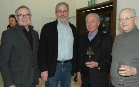 Pierre Brocard, président de la Fondation CEPY, Jean-Daniel Richardet, trésorier de la Fondation du Conservatoire, Marcel Pasche (CEPY) et Pierre Cevey, ancien conseiller d’Etat et représentant des Amis du Conservatoire.