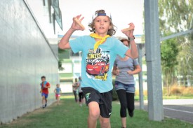 Le jeune Eliott Roulet en pleine course. ©Carole Alkabes