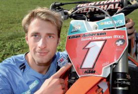Grâce à son titre, Killian Auberson peut désormais arborer le no1. © Michel Duperrex