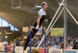 Francis Gruet a parfaitement su gérer les quatre premiers engins du concours pour se retrouver en position idéale avant le saut. ©David Piot