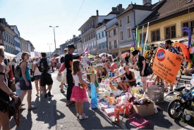 La Braderie des enfants, organisée hier, a, elle aussi, été couronnée de succès. © Nadine Jacquet/Michel Duperrex