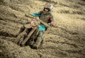 Kevin Auberson a remporté son titre dans une sacrée gadoue, dimanche dernier, à La Chaux-sur-Cossonay. On comprend pourquoi il n’y a eu qu’une seule manche! ©Jey Crunch