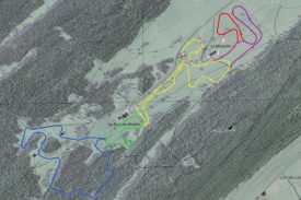 Le tracé des pistes du secteur des Grandes-Roches tel qu’il est prévu. ©Michel Duperrex