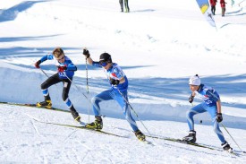 Les jeunes Combiers Julien Schüpbach, au premier plan, et Romain Golay, à droite, ont réalisé le doublé sur 7 kilomètres.