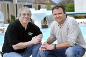 Nicolas Richard, à droite, avec son assistant Didier Barraud.