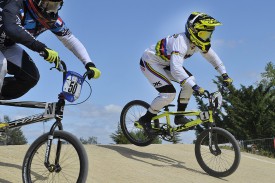 L’Australienne Caroline Buchanan, championne du monde et gagnante en élite samedi.