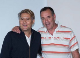 Le duo d’entraîneurs, Jean- Philippe «Pont» Karlen (à g.) et Jean-Daniel «Hitzfeld» Tharin.
