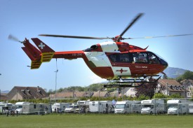 Un hélicoptère de la REGA a dû intervenir samedi après-midi.