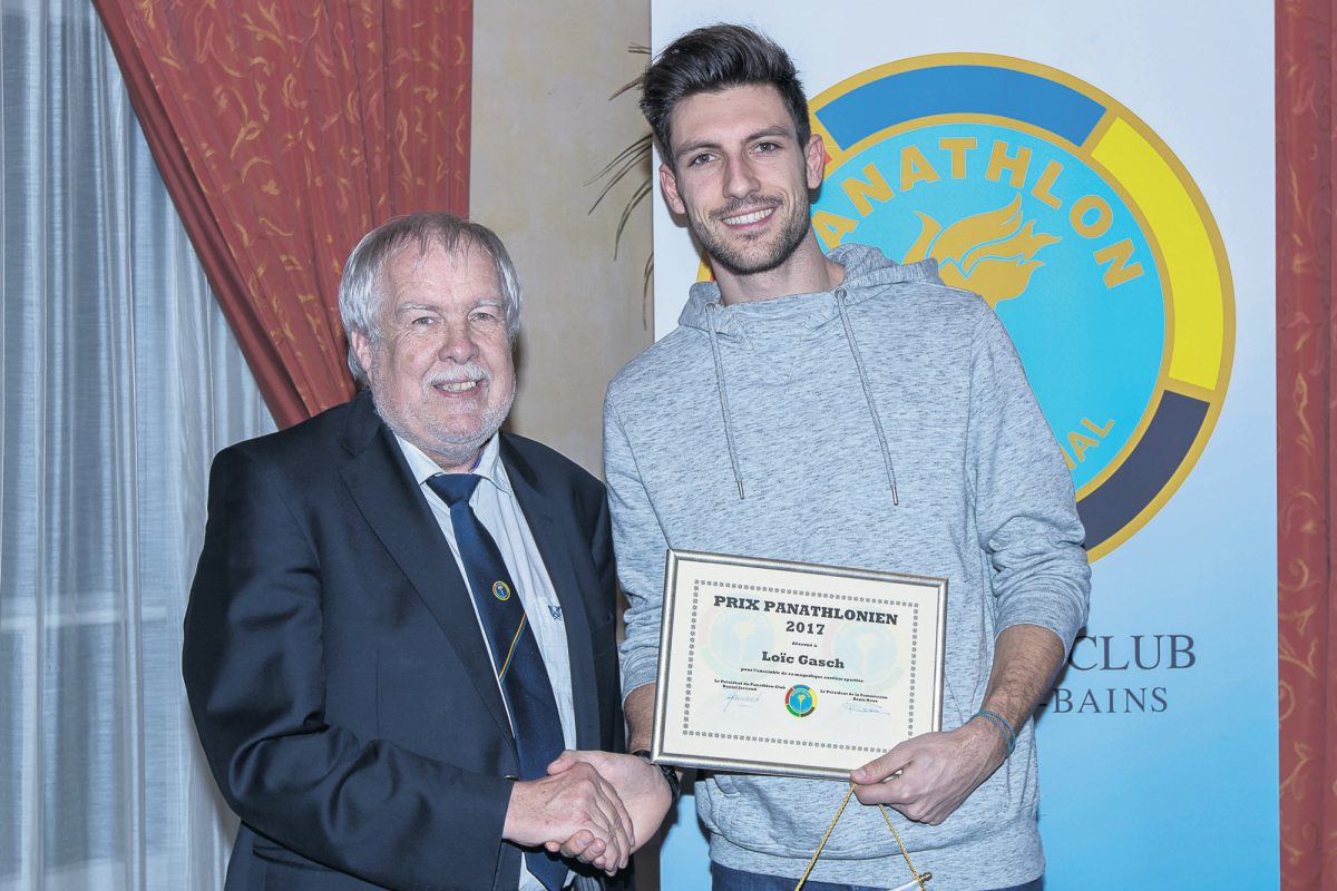 Loïc Gasch place la barre haut en recevant le Prix Panathlonien