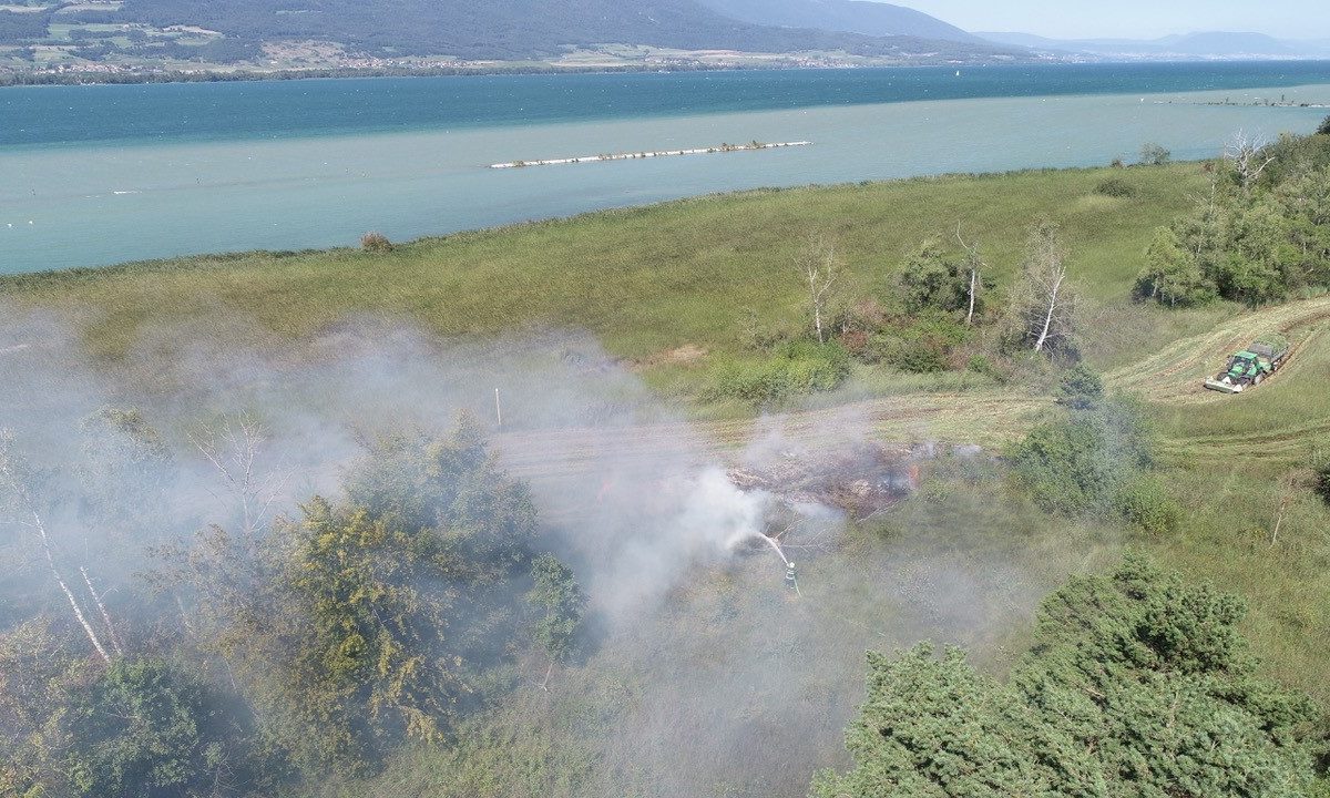 Les pompiers évitent le pire à la Grande Cariçaie