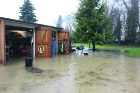 Le garage de Pierre-Alain Tharin avait été inondé, le 22 janvier dernier. ©Duvoisin-a