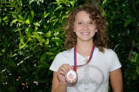 Pamela Gulizia, flamboyante avec sa médaille de bronze. (c) Jean-Noël Pazzi