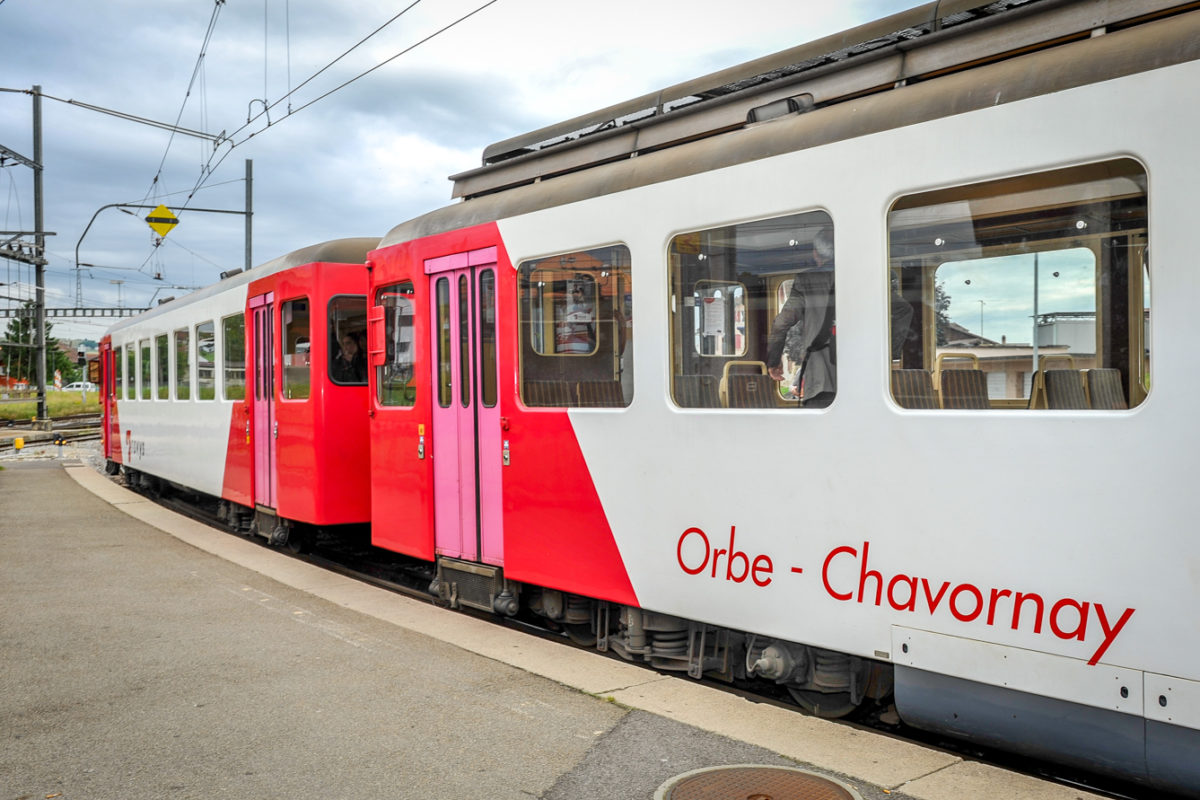 Le train Orbe – Chavornay vandalisé et hors service