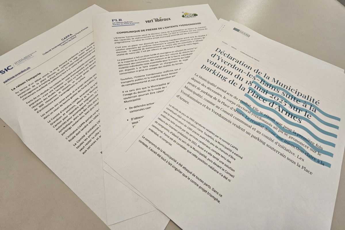 Réactions après la votation sur le parking